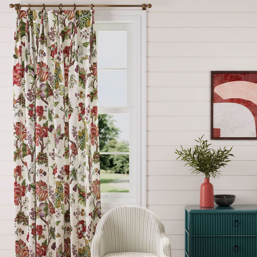 Red Floral Fabric