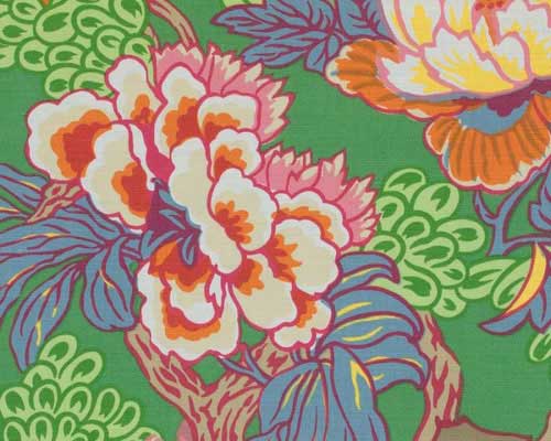 Green Floral Fabric