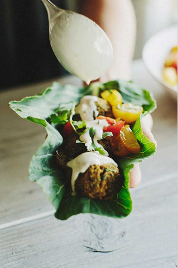 Baked Herb and Pistachio Falafel