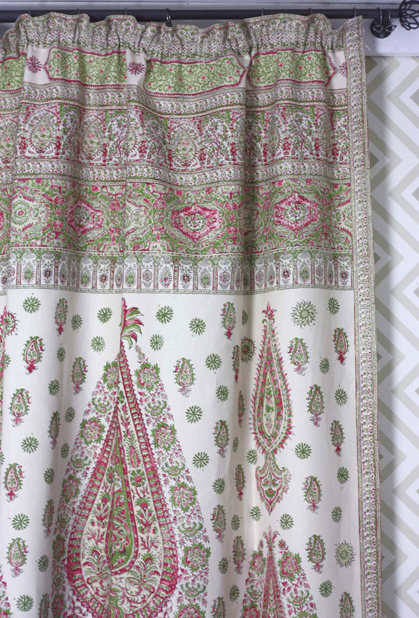 Paisley Panel Curtain Fabric