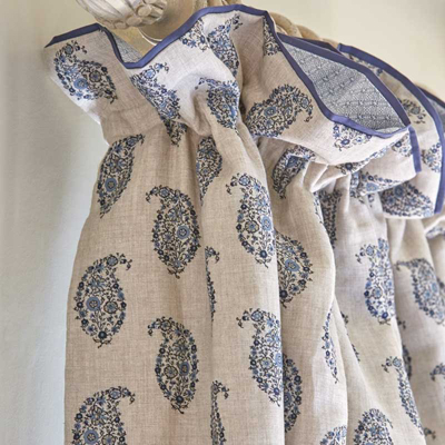 Patterned Linen Fabric