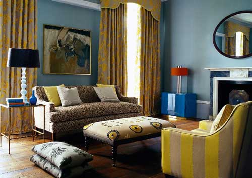 Blue and Yellow Living Room Ideas