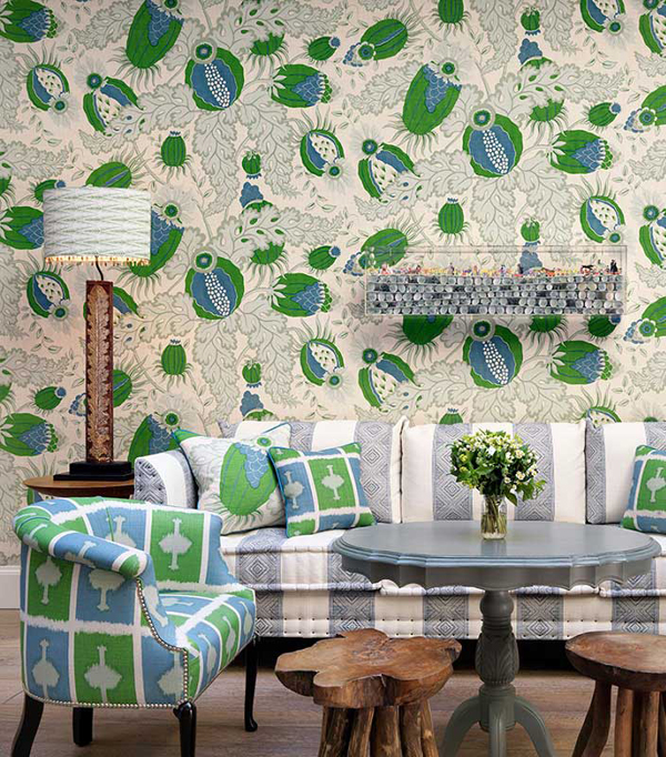 Classic Design Matching Fabric  Wallpaper and how I did it  A Storied  Style