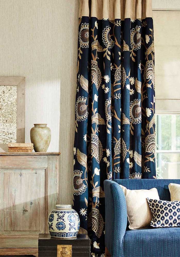 Navy and Brown Decor