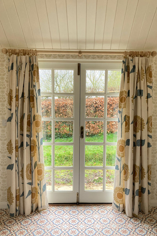 Floral Door Curtains