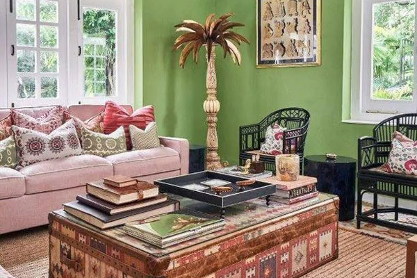 Pink and Green Home Design