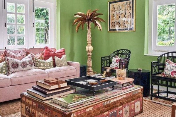 Pink and Green Room Scheme