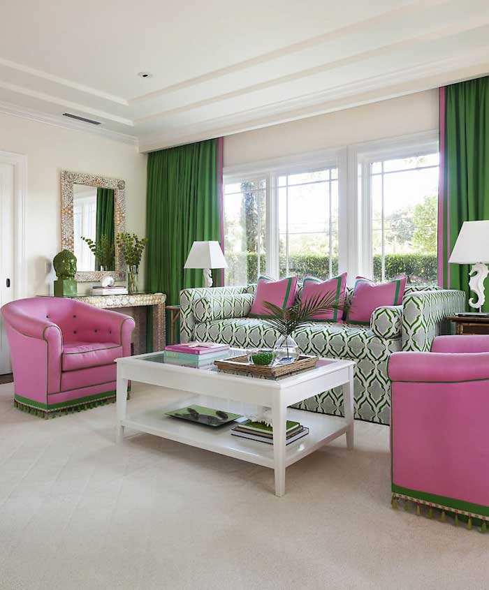 Pink and Green Room Decor