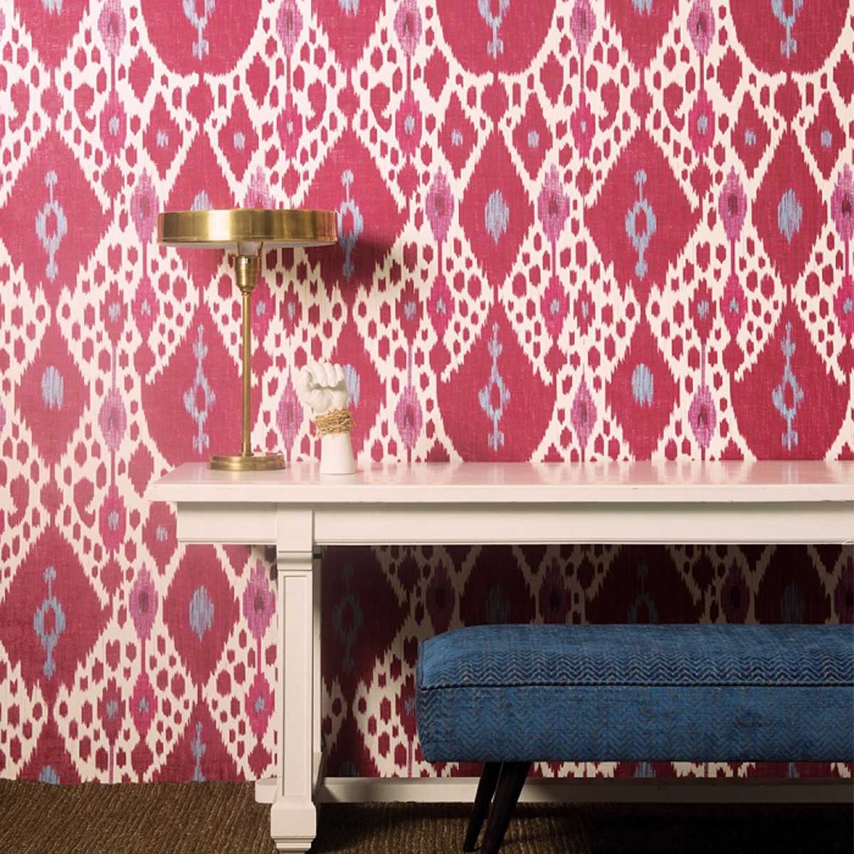 Pink Ikat Wallpaper