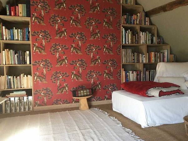 Attic Room Red Feature Wall