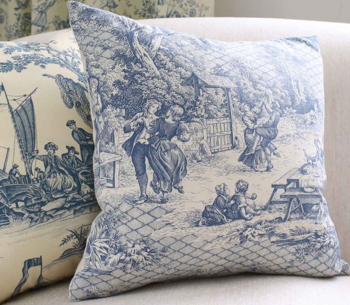 French Toile De Jouy Fabric