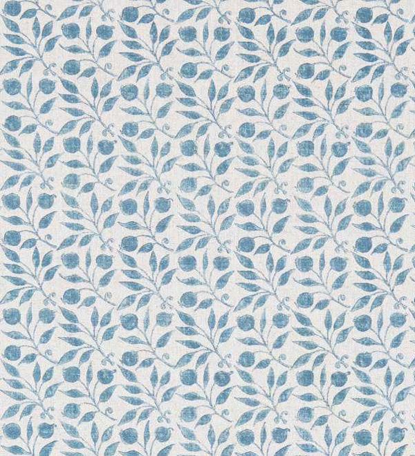 blue fruit fabric