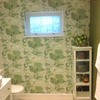 botanical bathroom wallpaper
