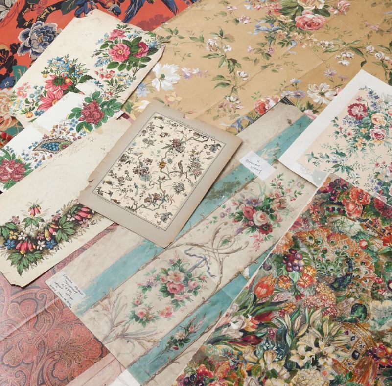 Antique Fabric Design Archives