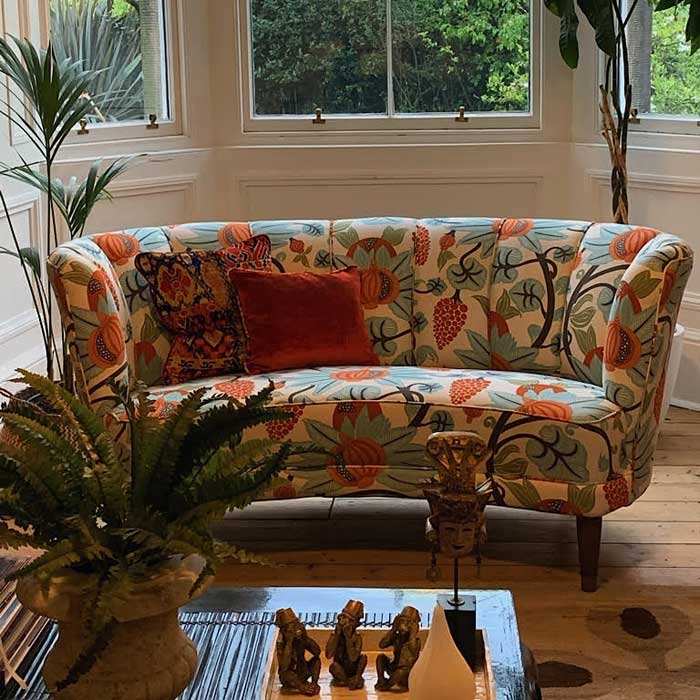 sofa re-upholstery customer home