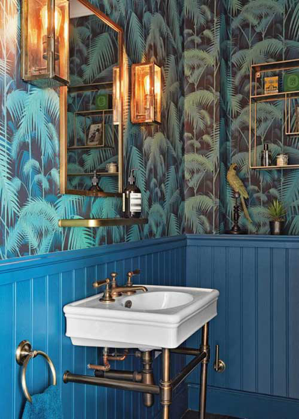 Botanitcal Bathroom Wallpaper