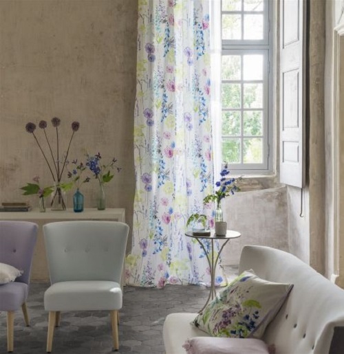 Floral Sheer Fabric
